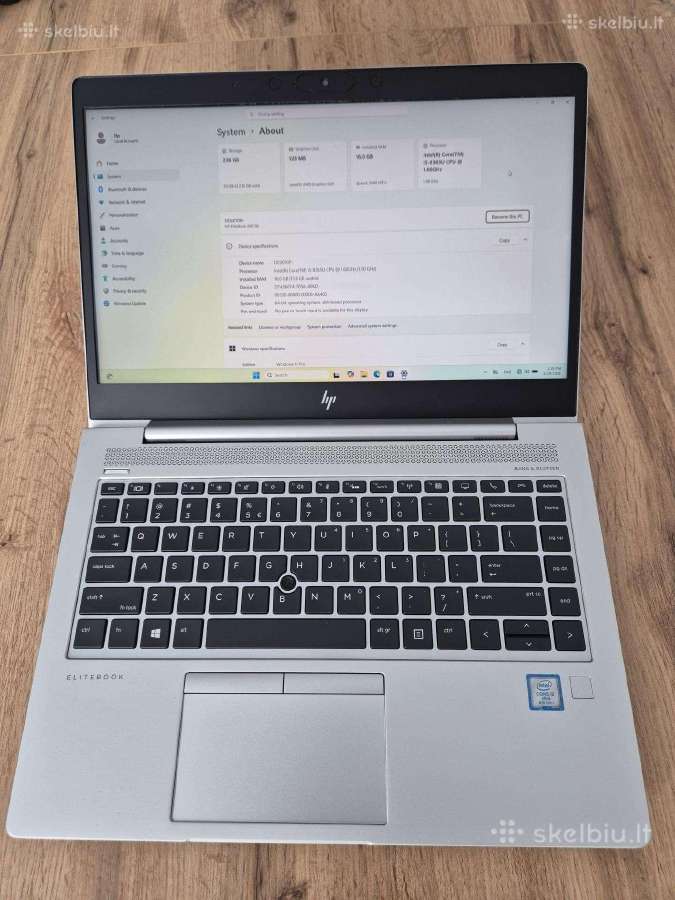 Hp Elitebook 840 G6 i5-8gen 16gb 240gb - nuotraukos Nr. 2