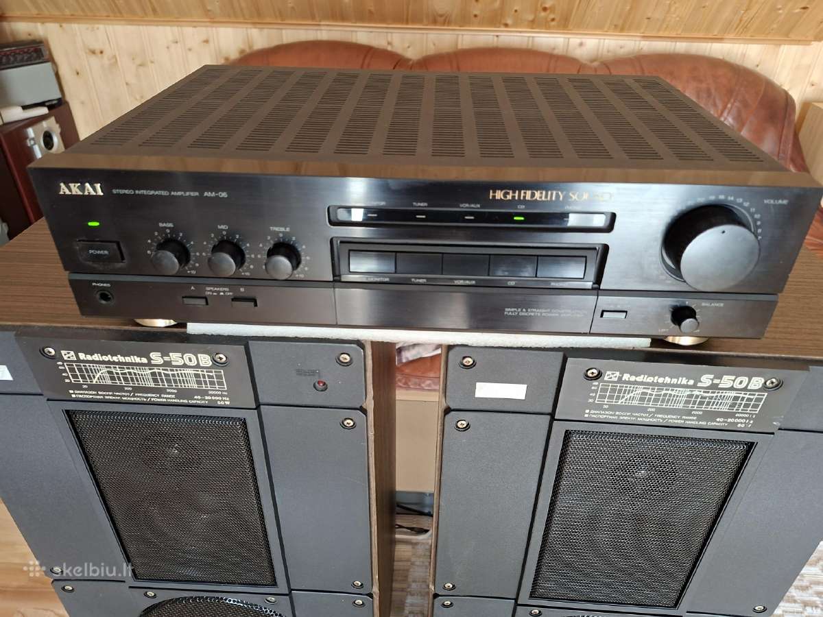 Radiotehnika S-50b su stiprintuvu Akai Am-06 - nuotraukos Nr. 2