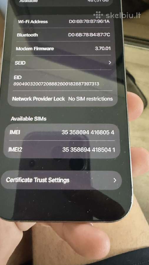 Apple iPhone 15 Pro Natural Titanium 512gb - nuotraukos Nr. 15