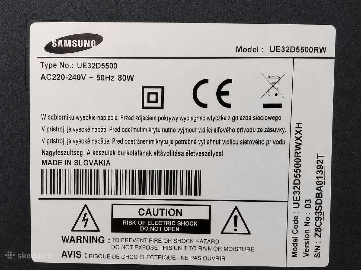 Samsung televizorius,LCD ekranas su LED apšvietimu - nuotraukos Nr. 2