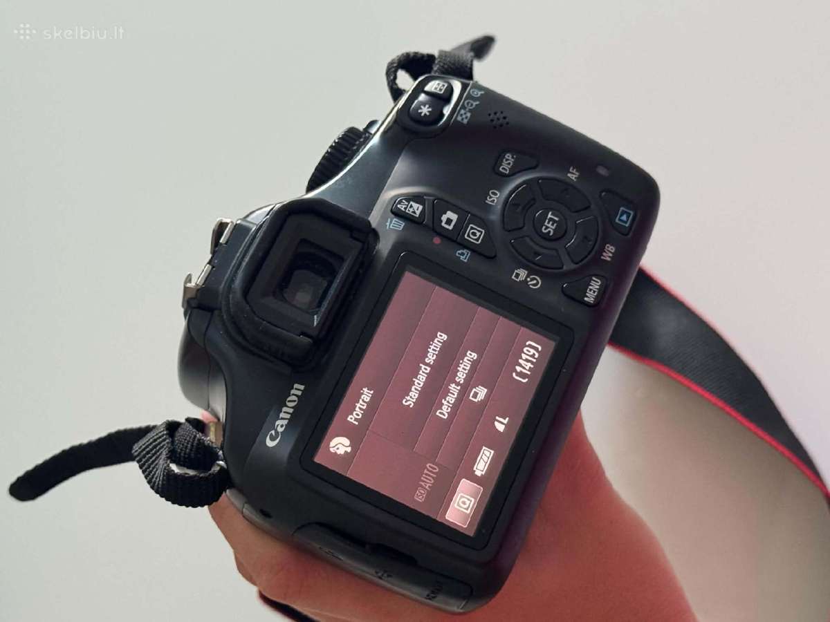 Veidrodinis fotoaparatas EOS 1100d su priedais - nuotraukos Nr. 5