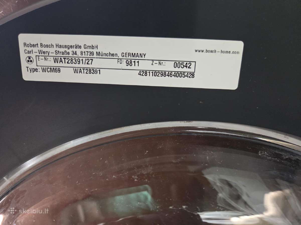 Skalbyklė ir dziovyklė bosch 8kg - nuotraukos Nr. 3