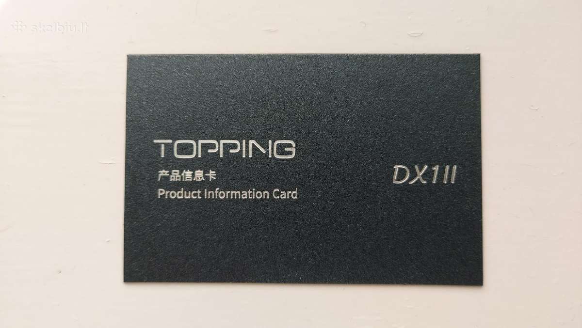 Topping Dx1 II Gaming Dac & Headphone Amplifier - nuotraukos Nr. 5