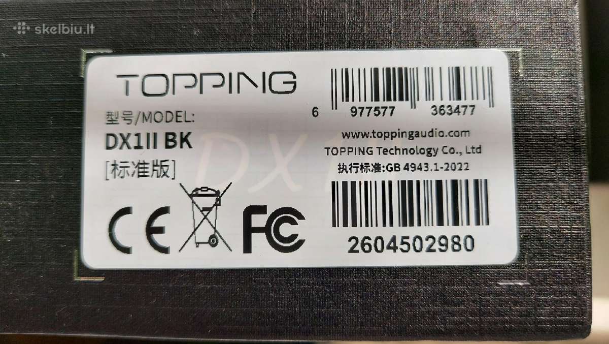 Topping Dx1 II Gaming Dac & Headphone Amplifier - nuotraukos Nr. 6