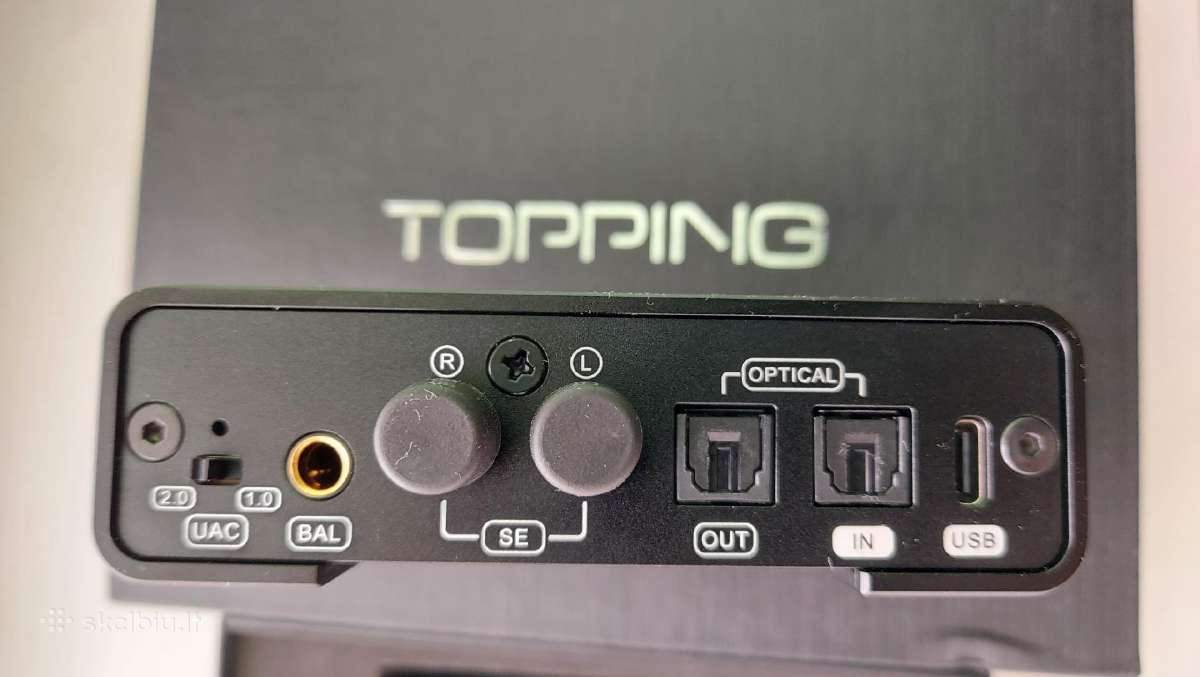 Topping Dx1 II Gaming Dac & Headphone Amplifier - nuotraukos Nr. 7