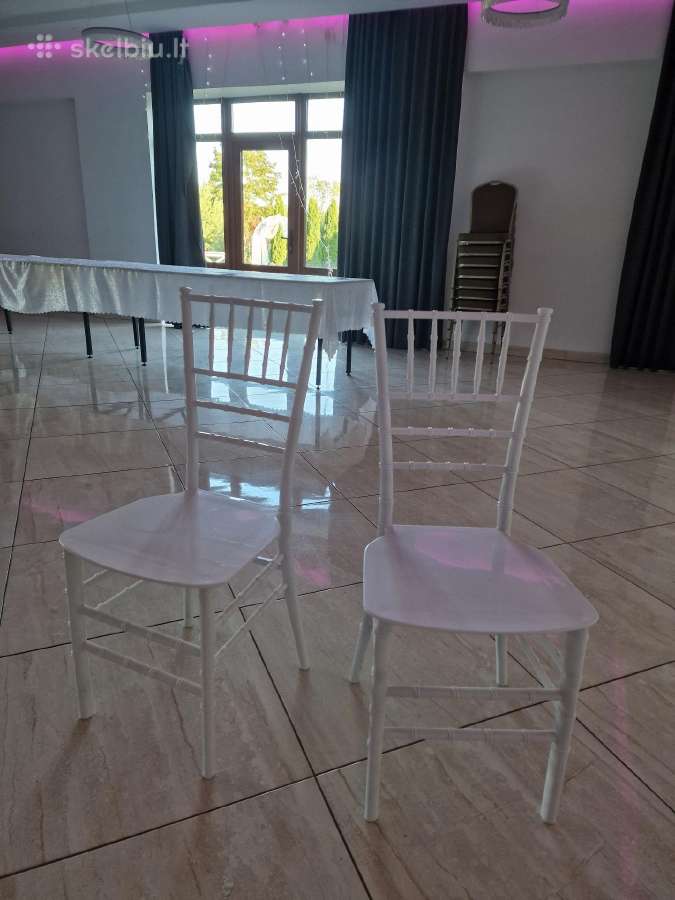 Kėdės Chiavari, baltos ,bambuko imitacija - nuotraukos Nr. 4