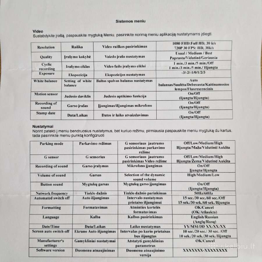 Vaizdo registratorius Neoline g-tech x23 - nuotraukos Nr. 6