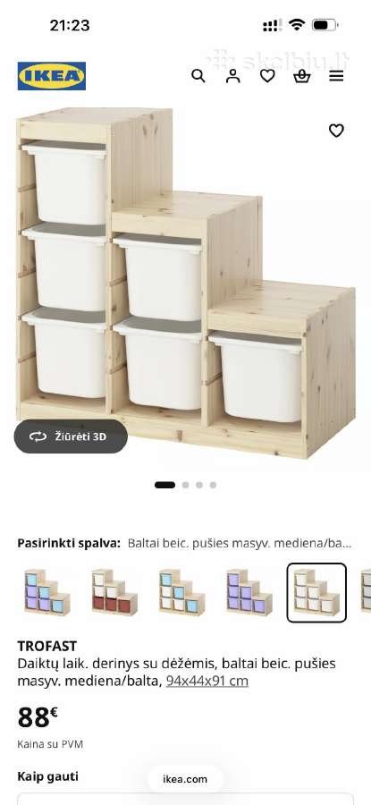 Ikea Trofast daiktų laikymo spintelė - nuotraukos Nr. 4