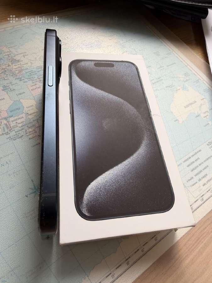 iPhone 15 pro 256 GB blue titanium - nuotraukos Nr. 3