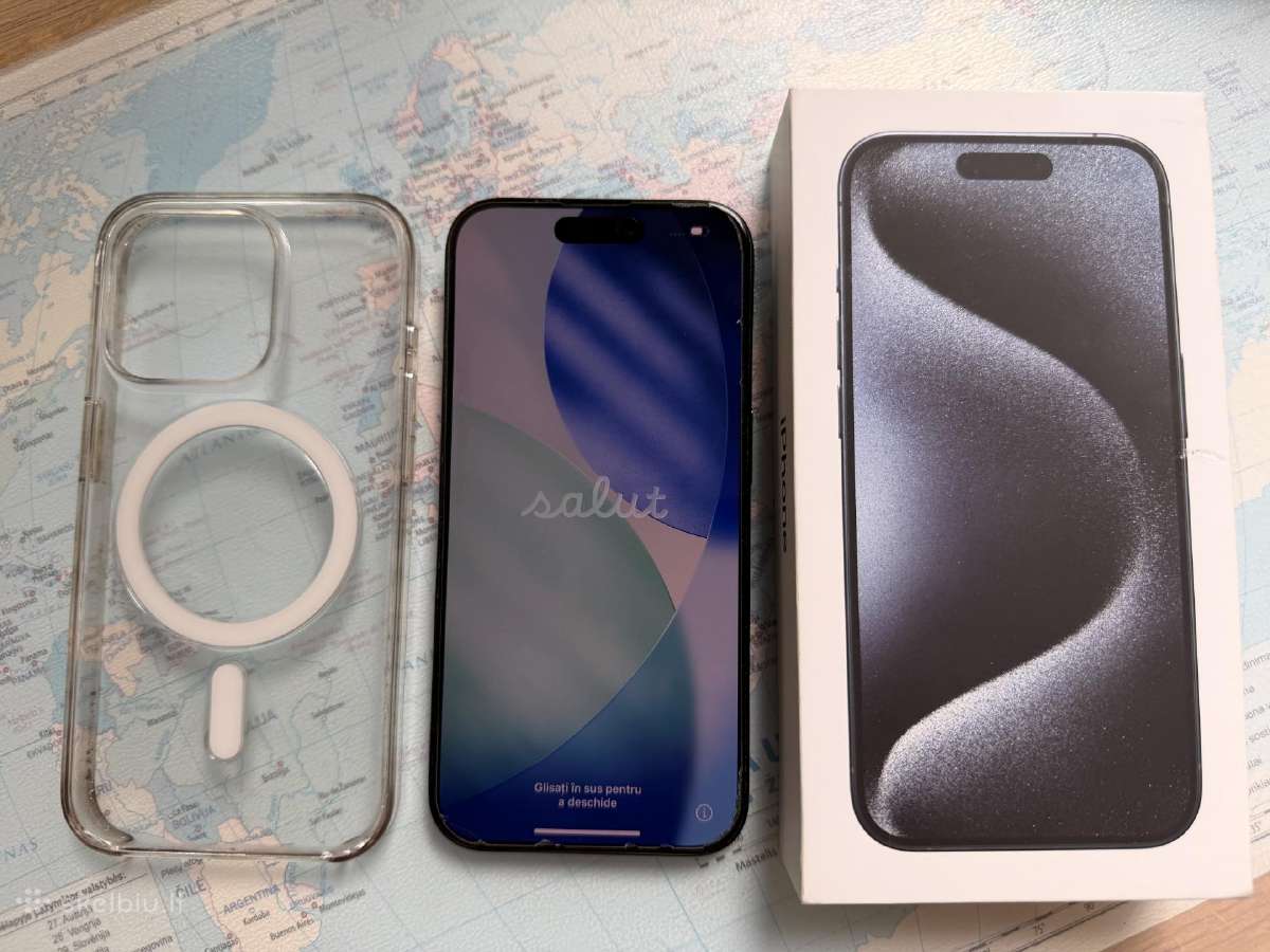 iPhone 15 pro 256 GB blue titanium - nuotraukos Nr. 5