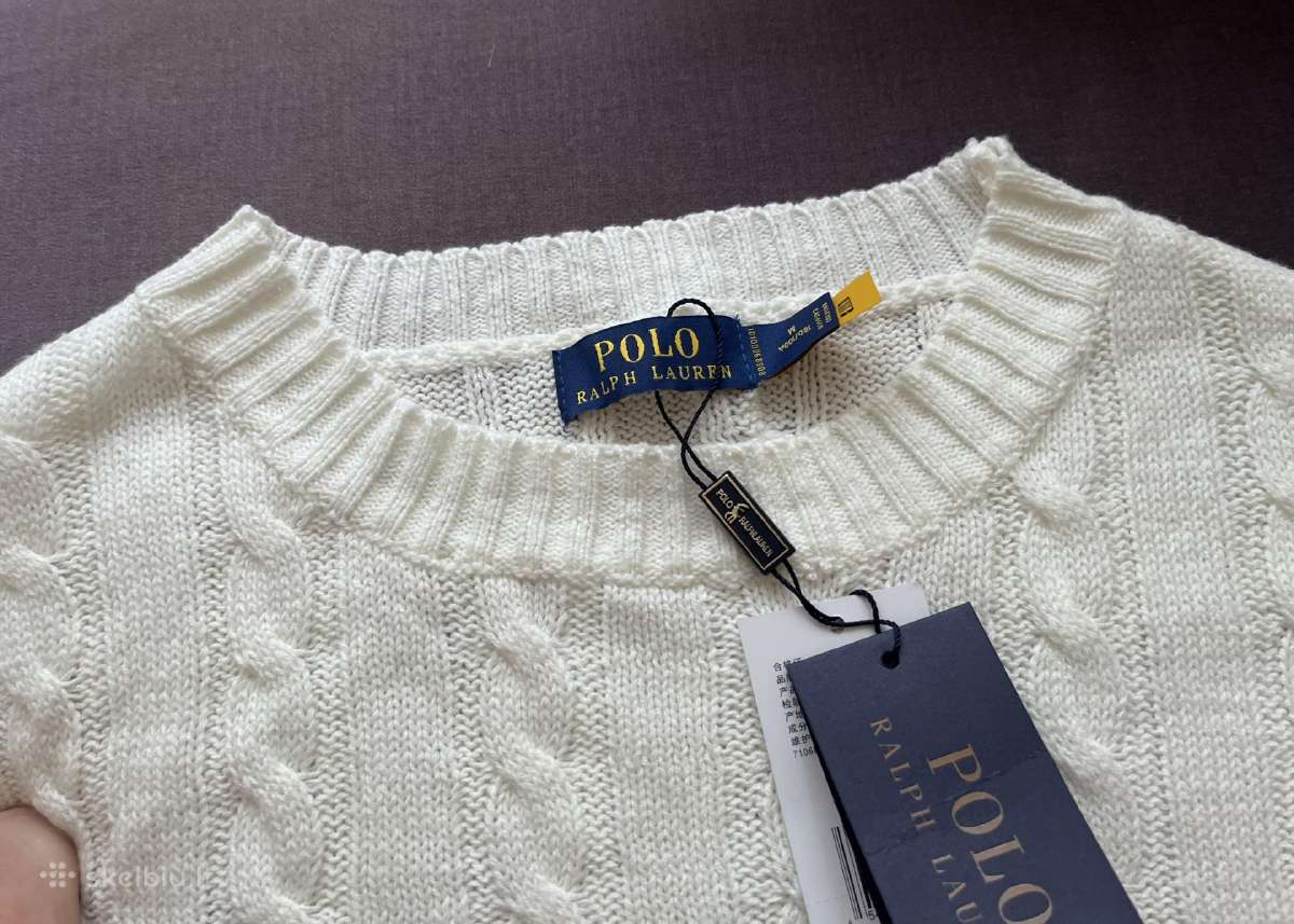 Vyriškas baltas Ralph Lauren megztinis - nuotraukos Nr. 2