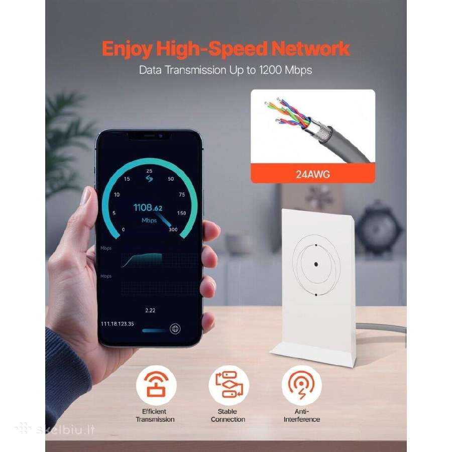 Starlink Gen 2 kabelis, 23 m ilgio - nuotraukos Nr. 7