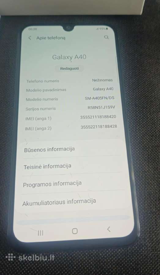 Samsung a40 - nuotraukos Nr. 5
