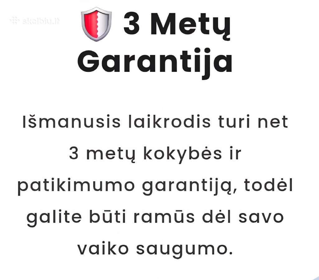 Išmanus vaikiškas laikrodis - nuotraukos Nr. 3