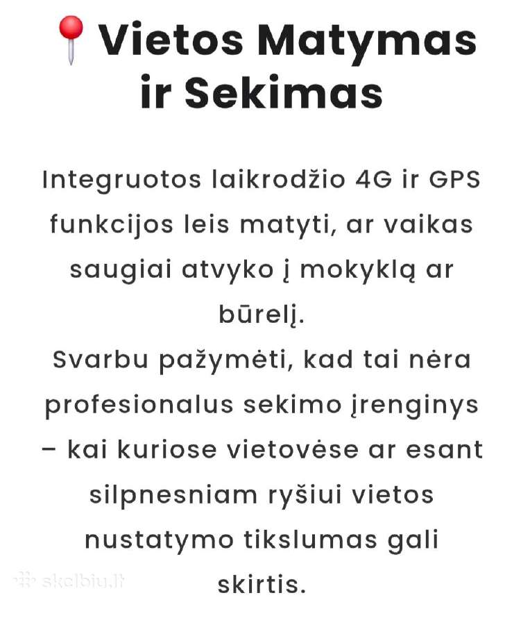 Išmanus vaikiškas laikrodis - nuotraukos Nr. 6