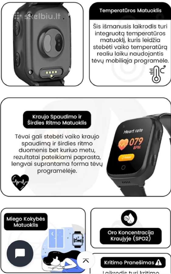 Išmanus vaikiškas laikrodis - nuotraukos Nr. 9