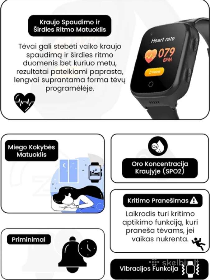 Išmanus vaikiškas laikrodis - nuotraukos Nr. 10