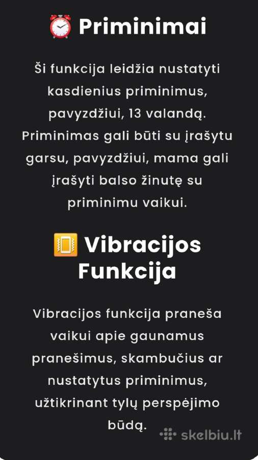 Išmanus vaikiškas laikrodis - nuotraukos Nr. 12