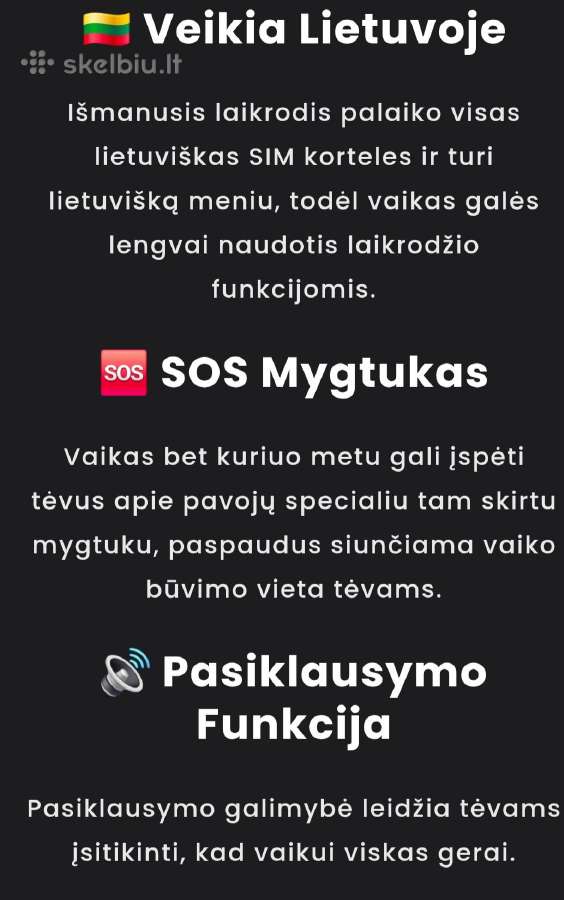 Išmanus vaikiškas laikrodis - nuotraukos Nr. 17