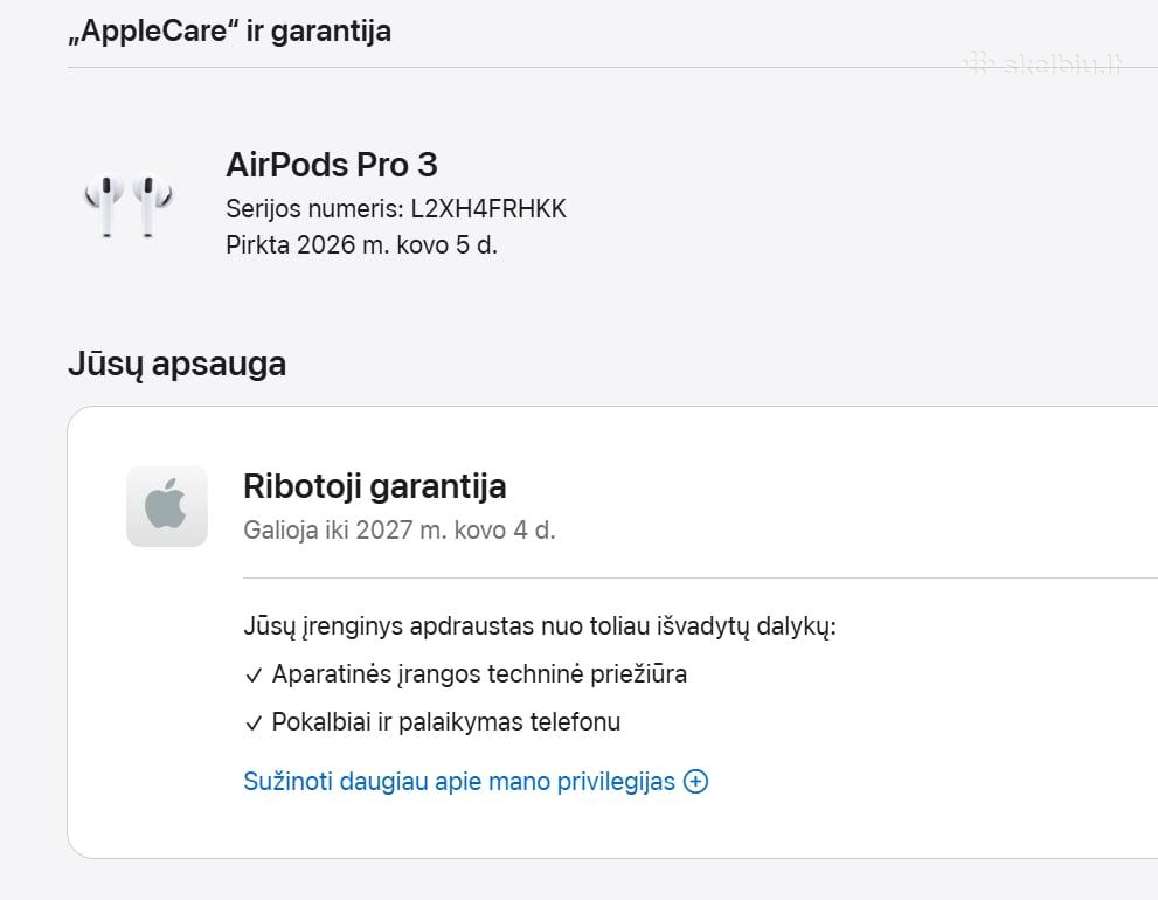 Airpods Pro 3 su Active Noise Cancellation - nuotraukos Nr. 4