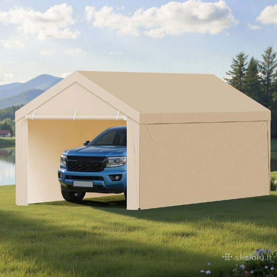 Automobilio stoginės tentas 3x6 m - nuotraukos Nr. 5