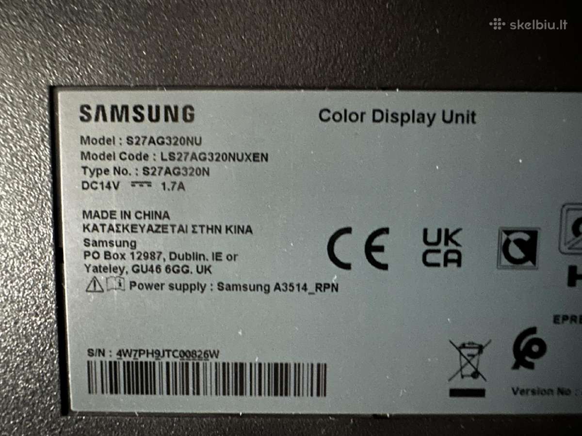 Samsung Odyssey G3 27 Gaming monitorius - nuotraukos Nr. 5