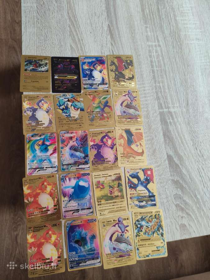 115 skirtingų pokemonų korteliu jos visos tikros - nuotraukos Nr. 4