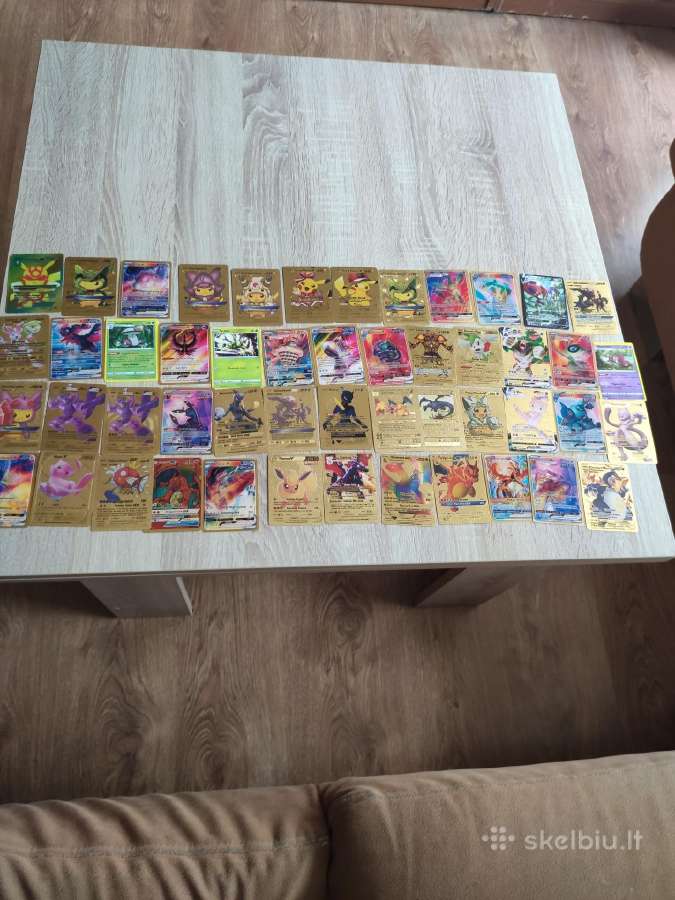 115 skirtingų pokemonų korteliu jos visos tikros - nuotraukos Nr. 6