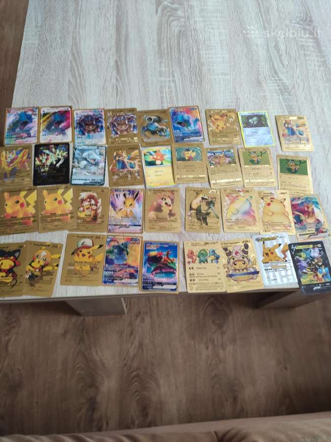 115 skirtingų pokemonų korteliu jos visos tikros - nuotraukos Nr. 7