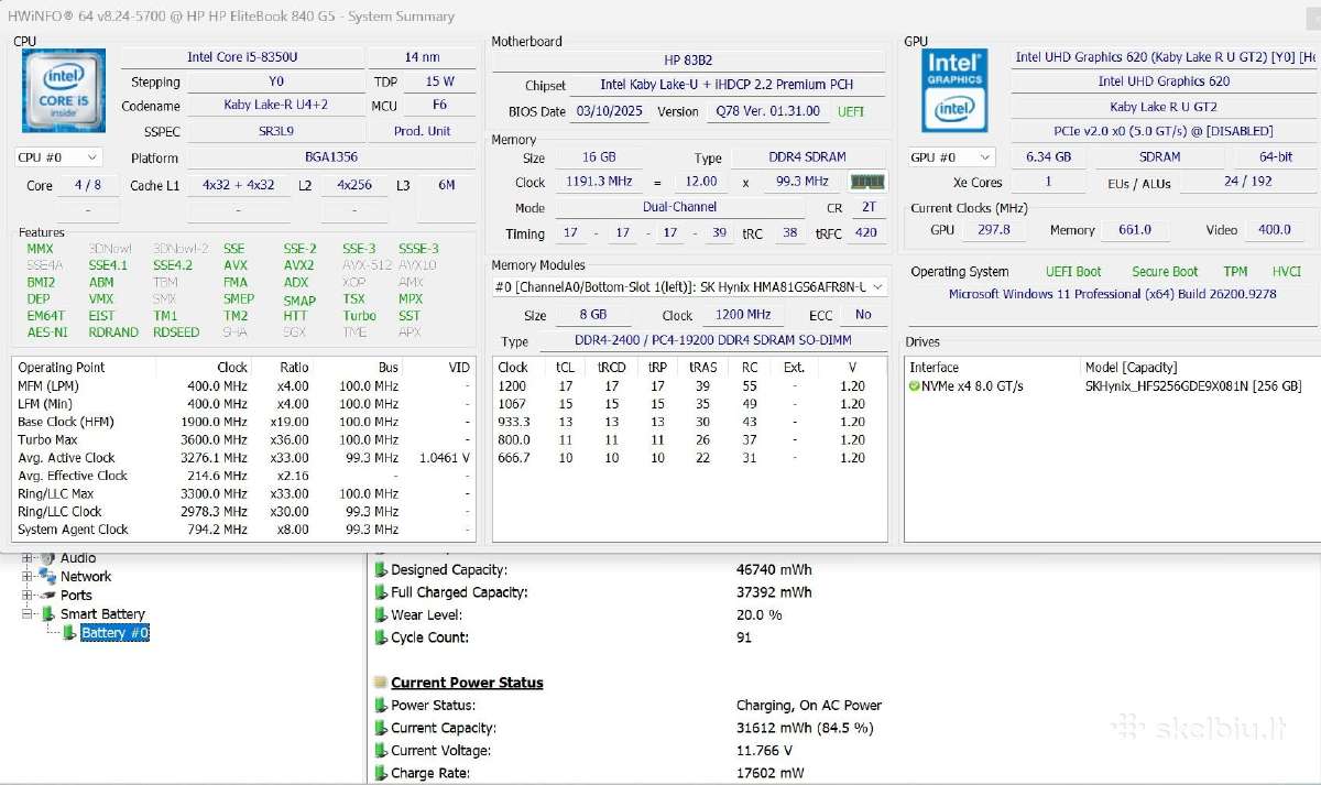 Hp Elitebook 840 G5 - nuotraukos Nr. 6