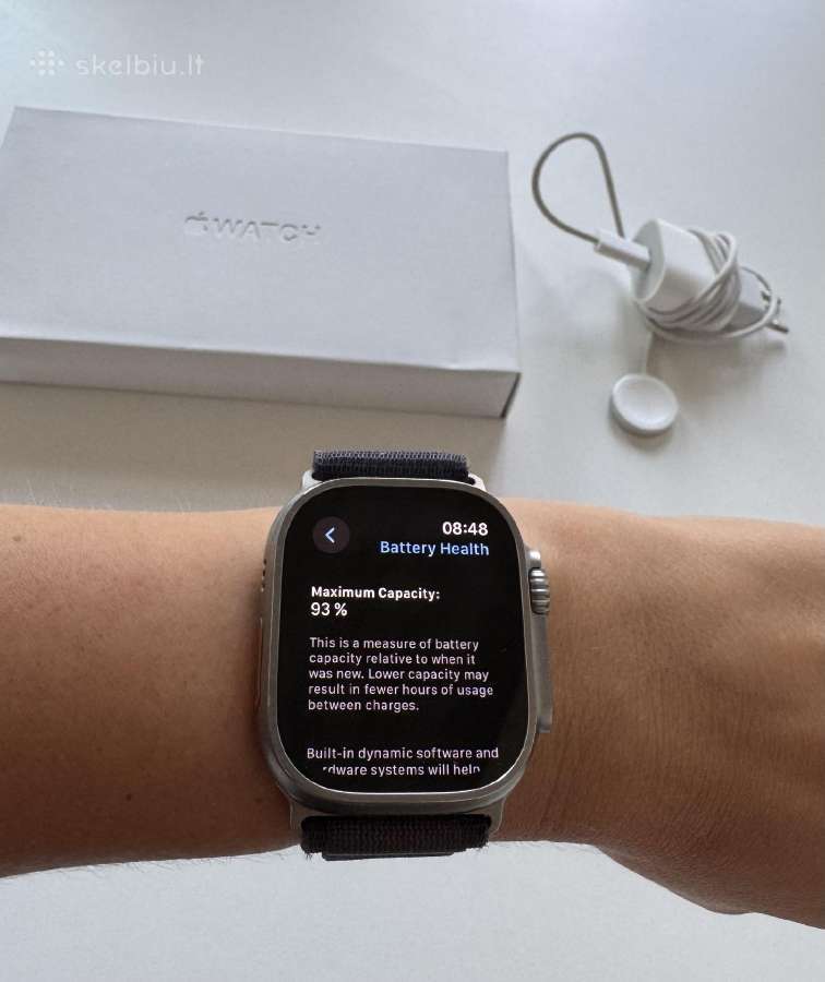 Apple Watch Ultra 2 49 mm Natural Titanium - nuotraukos Nr. 5