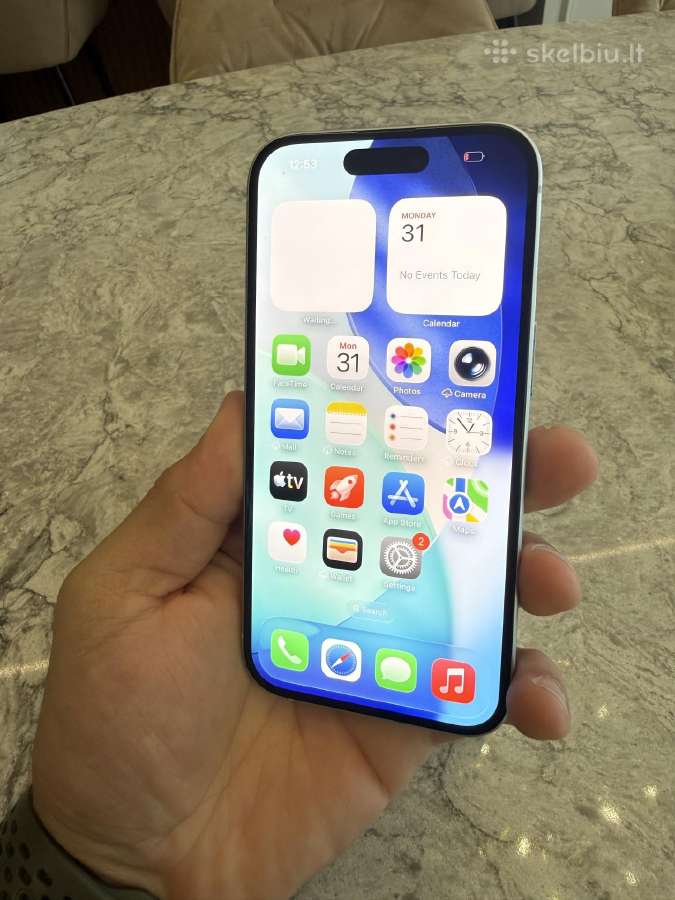 iPhone 15, 256gb 100% baterija - nuotraukos Nr. 2