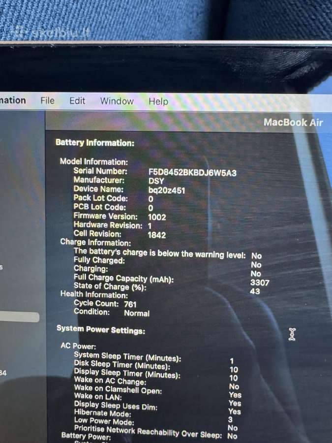 Apple MacBook Air 13 2018 Rose Gold - nuotraukos Nr. 10
