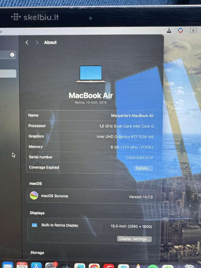 Apple MacBook Air 13 2018 Rose Gold - nuotraukos Nr. 9