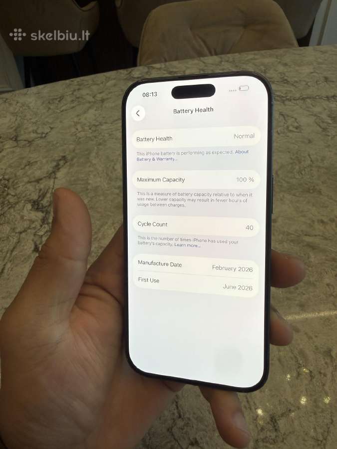 iPhone 17, 256gb 100% - nuotraukos Nr. 4