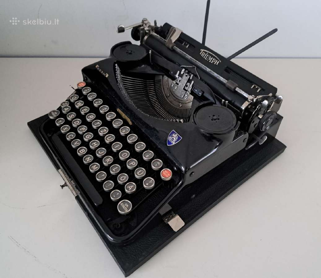 Antikvarine Triumph spausdinimo masinele 1939 - nuotraukos Nr. 2