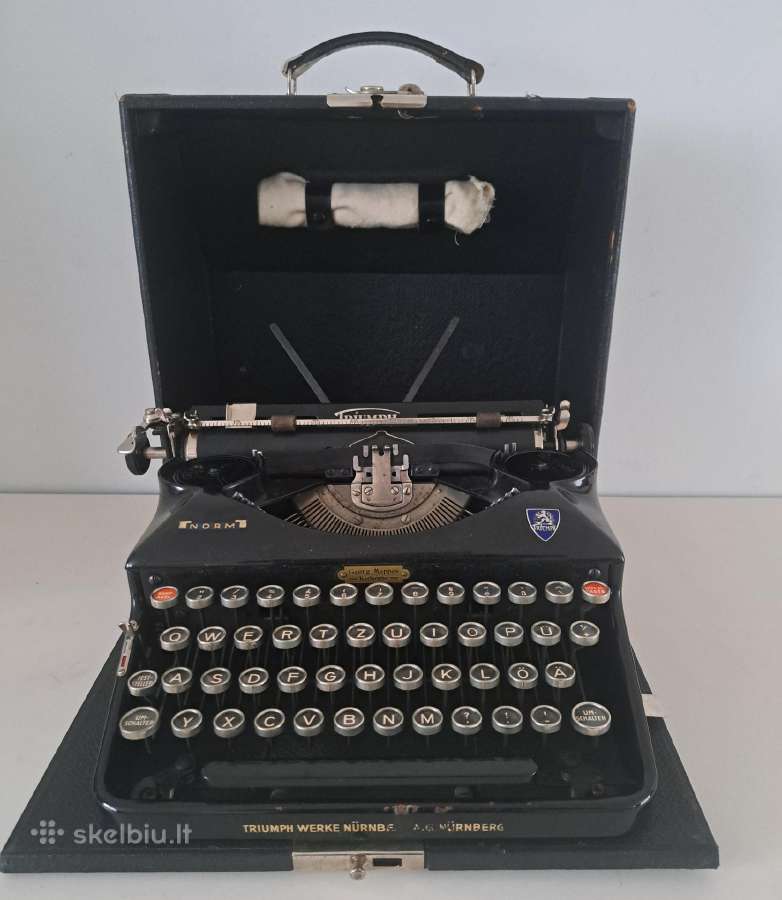 Antikvarine Triumph spausdinimo masinele 1939 - nuotraukos Nr. 5