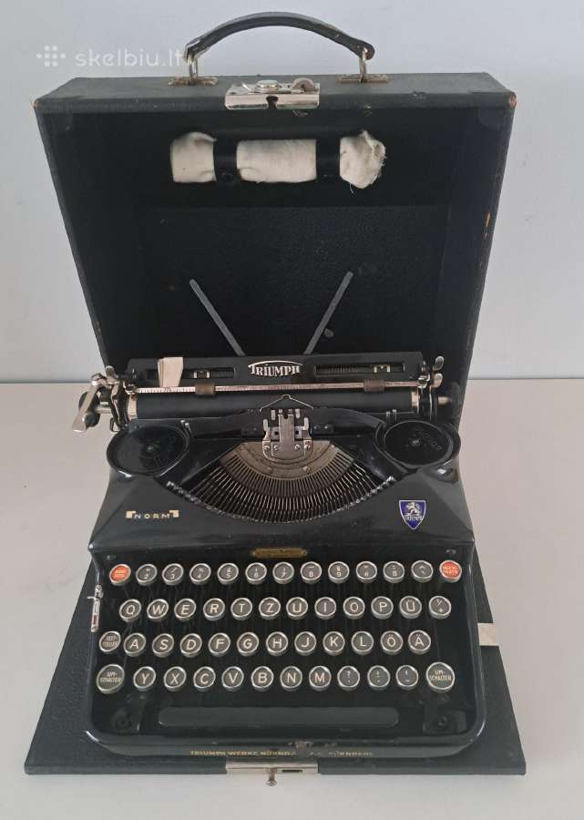Antikvarine Triumph spausdinimo masinele 1939 - nuotraukos Nr. 3