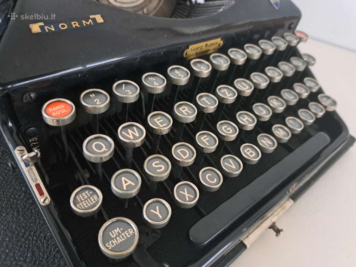 Antikvarine Triumph spausdinimo masinele 1939 - nuotraukos Nr. 11