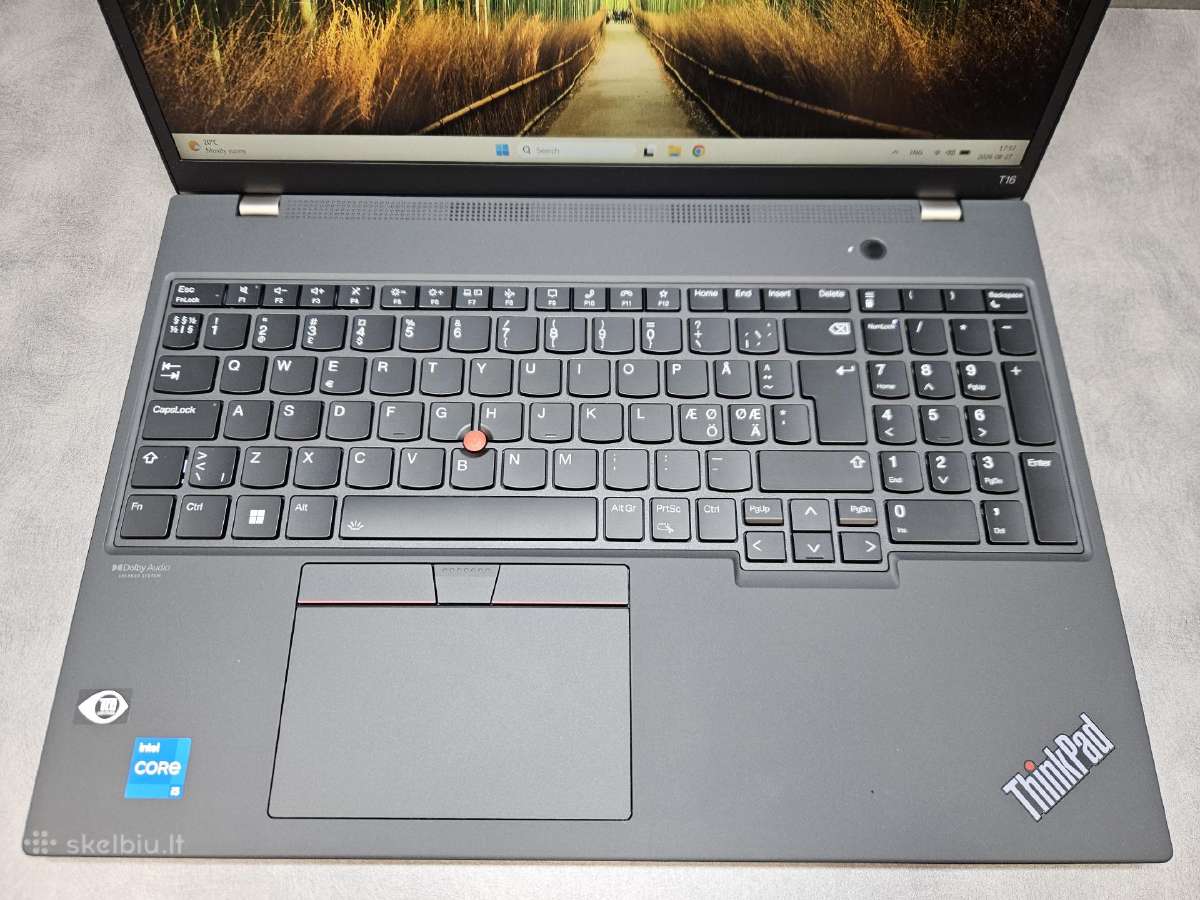 Thinkpad T16 Gen1/16.0"fhd Ips/i5-1235u/16r/256ssd - nuotraukos Nr. 2