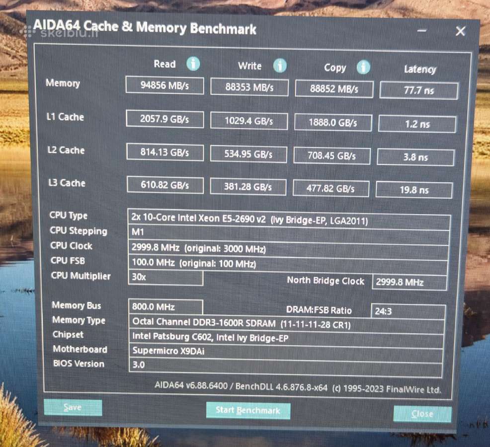 X9dai+ 2xe5-2690v2 + 128gb RAM Ddr3 Ecc - nuotraukos Nr. 4