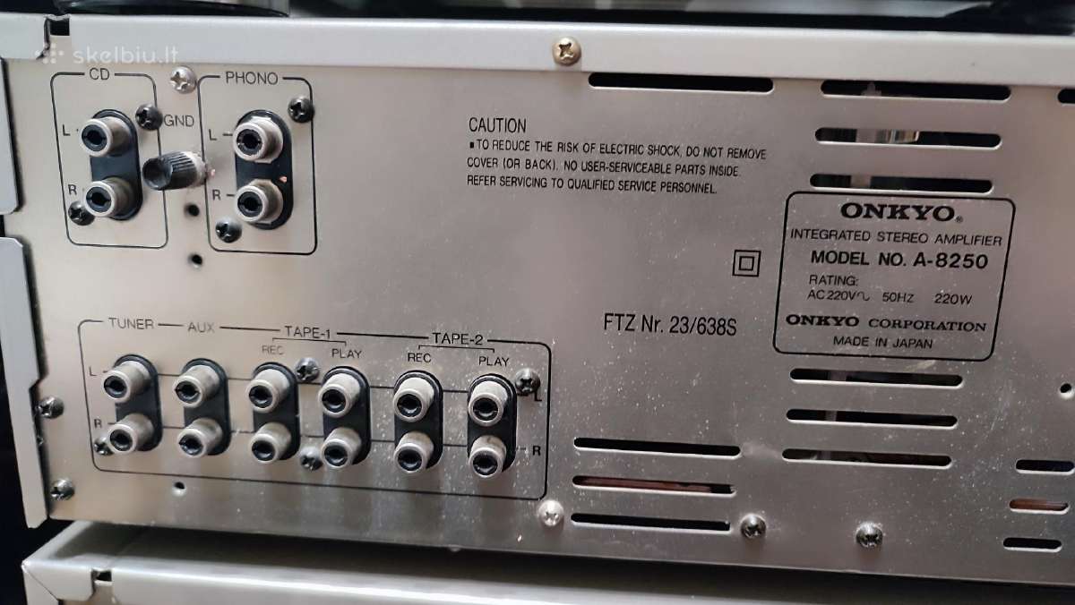 Stiprintuvas Onkyo Integra A8250 - nuotraukos Nr. 4