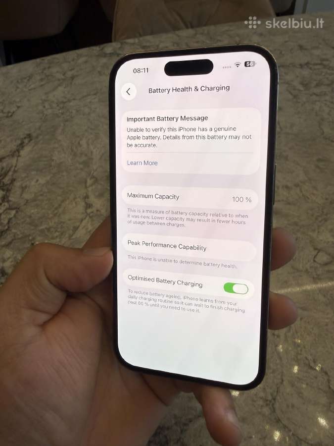 iPhone 14 pro, 128gb 100% - nuotraukos Nr. 4