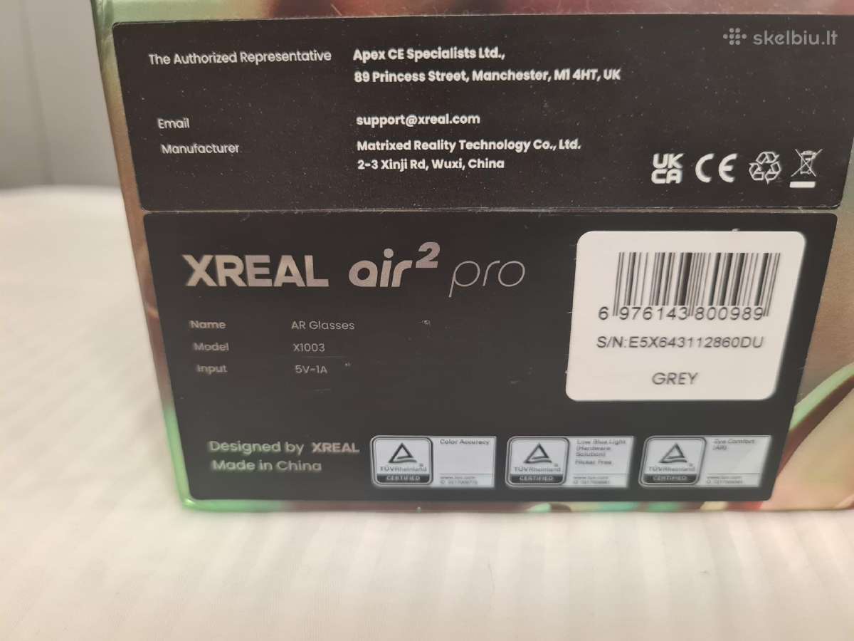 Ar išmanieji akiniai Xreal Air 2 Pro - nuotraukos Nr. 3