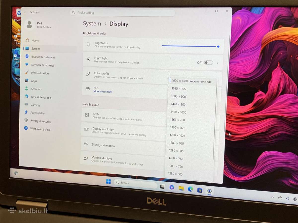 Dell Latitude E5570 12gb/ 256ssd/ 2xgpu - nuotraukos Nr. 6