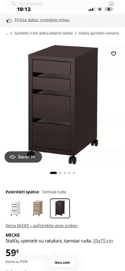 Ikea rasomasis stalas - nuotraukos Nr. 2