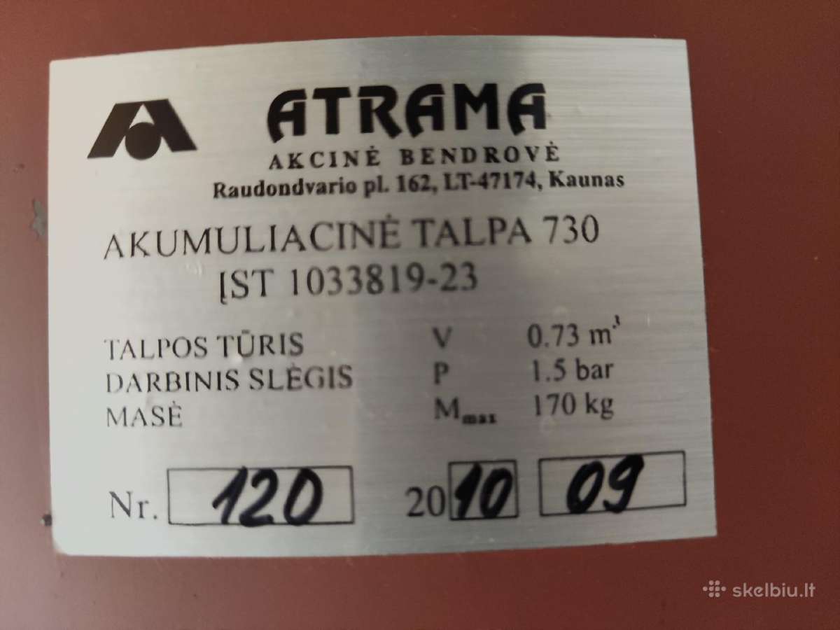 Akumuliacinė talpa - nuotraukos Nr. 4