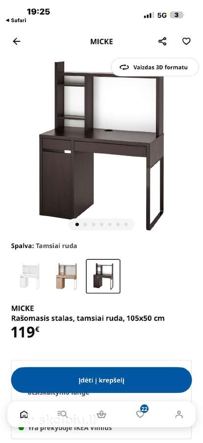 Ikea rasomasis stalas - nuotraukos Nr. 3