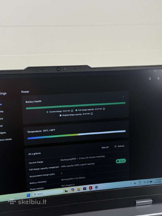 Lenovo Loq 15irx10 Rtx 5070 I7 13650hx 24gb Ddr5 - nuotraukos Nr. 6