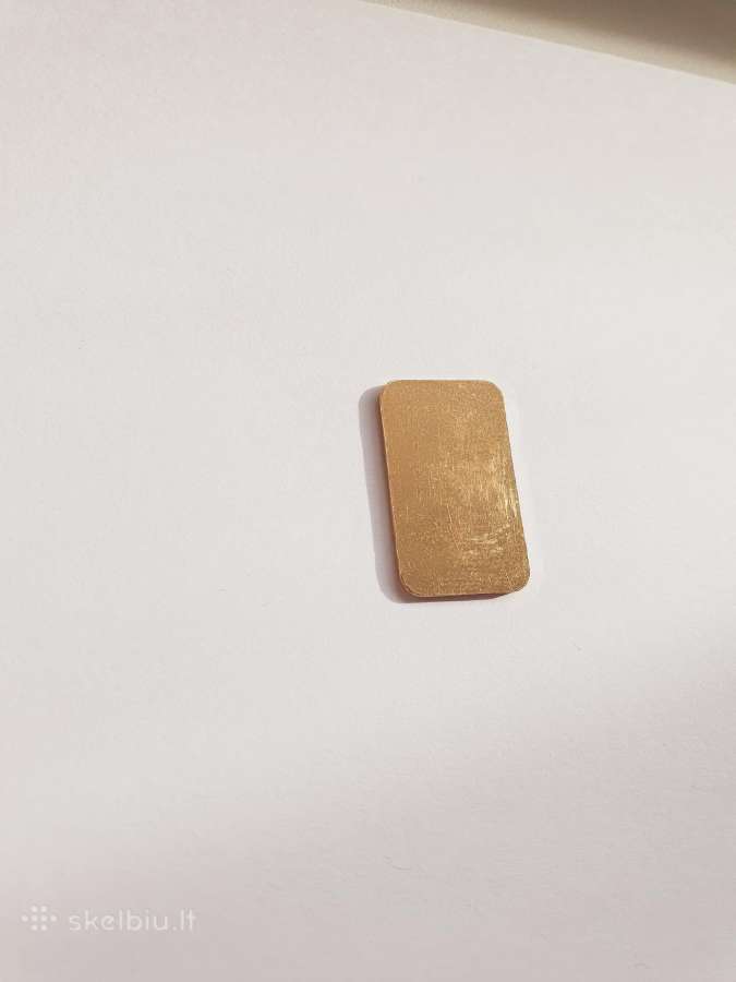 5gr auksinis luitelis metalo biržos kaina - nuotraukos Nr. 2